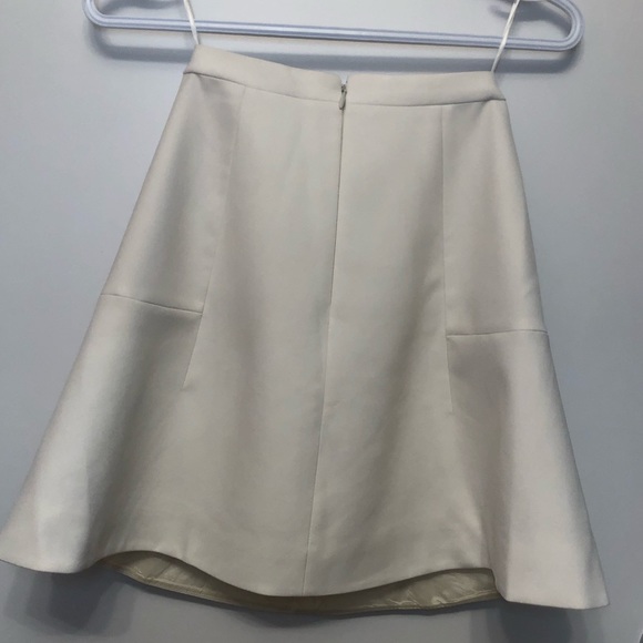 J. Crew Cream A-Line Skirt - Picture 3 of 6